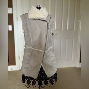 Faux suede WHITE HOUSE BLACK MARKET vest